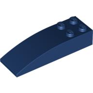 LEGO® los onderdeel Dakpan Gebogen Donkerblauw 44126