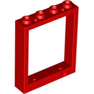 LEGO® los onderdeel Deurkozijn in kleur Rood 6154