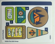 Plaatje in Gallery viewer laden, LEGO® stickervel set 42622-1 Adventure Camp Archery Range