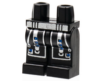 Plaatje in Gallery viewer laden, LEGO® los onderdeel Benen met Motief Zwart 970c00pb0038