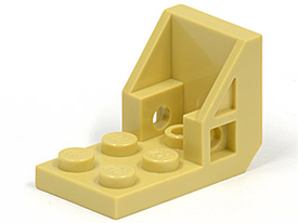 LEGO® los onderdeel Beugel in kleur Geelbruin 4598