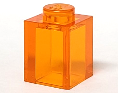 LEGO® los onderdeel Steen in kleur Doorzichtig Oranje 3005