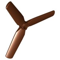 Plaatje in Gallery viewer laden, LEGO® los onderdeel Propellor Roodachtig Bruin 30332
