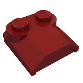 LEGO® los onderdeel Dakpan Gebogen in kleur Donkerrood 41855