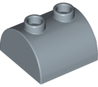 LEGO® los onderdeel Dakpan Gebogen in kleur Zandblauw 30165