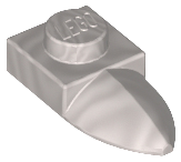 LEGO® los onderdeel Plaat Aangepast Parel Lichtgrijs 49668