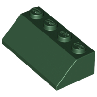 Plaatje in Gallery viewer laden, LEGO® los onderdeel Dakpan Algemeen Donkergroen 3037