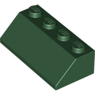 Plaatje in Gallery viewer laden, LEGO® los onderdeel Dakpan Algemeen Donkergroen 3037