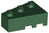 Plaatje in Gallery viewer laden, LEGO® los onderdeel Wig in kleur Donkergroen 6565