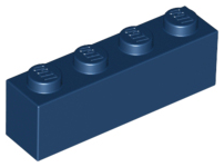 LEGO® los onderdeel Steen in kleur Donkerblauw 3010