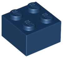 Plaatje in Gallery viewer laden, LEGO® los onderdeel Steen in kleur Donkerblauw 3003