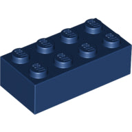 LEGO® los onderdeel Steen in kleur Donkerblauw 3001