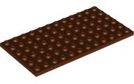 Plaatje in Gallery viewer laden, LEGO® los onderdeel Plaat Algemeen Roodachtig Bruin 3028