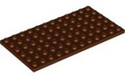 LEGO® los onderdeel Plaat Algemeen Roodachtig Bruin 3028