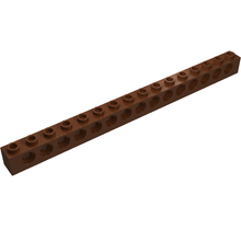 Plaatje in Gallery viewer laden, LEGO® los onderdeel Technische Steen Roodachtig Bruin 3703