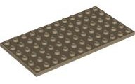 LEGO® los onderdeel Plaat Algemeen Donker Geelbruin 3028