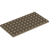 Plaatje in Gallery viewer laden, LEGO® los onderdeel Plaat Algemeen Donker Geelbruin 3028