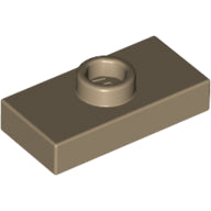 LEGO® los onderdeel Plaat Aangepast Donker Geelbruin 3794b