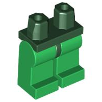 Plaatje in Gallery viewer laden, LEGO® los onderdeel Benen in kleur Donkergroen 970c06