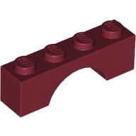 LEGO® los onderdeel Steen Boog in kleur Donkerrood 3659