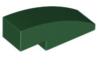 Plaatje in Gallery viewer laden, LEGO® los onderdeel Dakpan Gebogen Donkergroen 50950