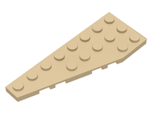 Plaatje in Gallery viewer laden, LEGO® los onderdeel Wig Plaat in kleur Geelbruin 50305