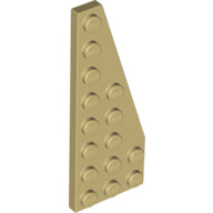 Plaatje in Gallery viewer laden, LEGO® los onderdeel Wig Plaat in kleur Geelbruin 50304