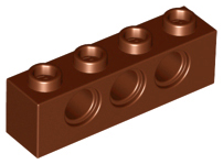 LEGO® los onderdeel Technische Steen Roodachtig Bruin 3701