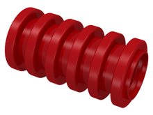 Plaatje in Gallery viewer laden, LEGO® los onderdeel Slang Geribbeld in kleur Rood 78c02