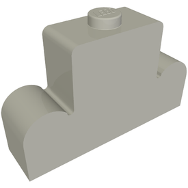 LEGO® onderdeel Steen Aangepast Licht Blauwachtig Grijs 4088
