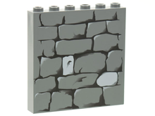 Plaatje in Gallery viewer laden, LEGO® Steen met Motief Donker Blauwachtig Grijs 3754pb07