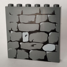 Plaatje in Gallery viewer laden, LEGO® Steen met Motief Donker Blauwachtig Grijs 3754pb07
