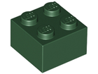 LEGO® los onderdeel Steen in kleur Donkergroen 3003