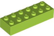 LEGO® los onderdeel Steen in kleur Limoen 2456