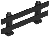LEGO® los onderdeel Hek in kleur Zwart 6079