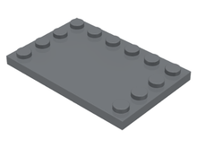 Plaatje in Gallery viewer laden, LEGO® Tegel Aangepast Donker Blauwachtig Grijs 6180