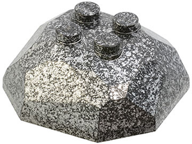 LEGO® los onderdeel Rots in kleur Speckle Zwart-Zilver 30293