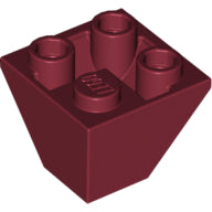 LEGO® los onderdeel Dakpan Omgekeerd Donkerrood 3676