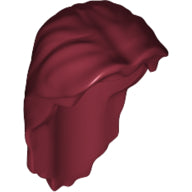 LEGO® los onderdeel Haar in kleur Donkerrood 40239
