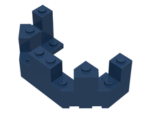 Plaatje in Gallery viewer laden, LEGO® los onderdeel Dak in kleur Donkerblauw 6066