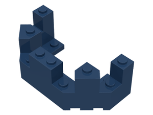 LEGO® los onderdeel Dak in kleur Donkerblauw 6066