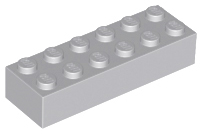 LEGO® los onderdeel Steen Licht Blauwachtig Grijs 2456