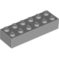Plaatje in Gallery viewer laden, LEGO® los onderdeel Steen Licht Blauwachtig Grijs 2456