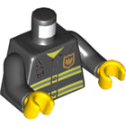 LEGO® los onderdeel Lijf met Motief Zwart 973pb0300c01