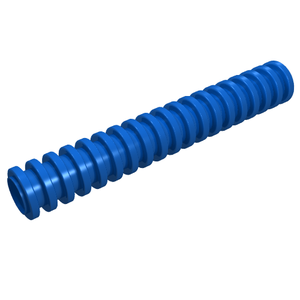 LEGO® los onderdeel Slang Geribbeld in kleur Blauw 78c06