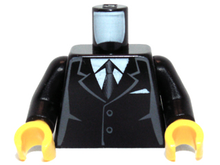 Plaatje in Gallery viewer laden, LEGO® los onderdeel Lijf met Motief Zwart 973pb0322c01