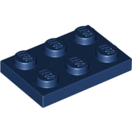 LEGO® los onderdeel Plaat Algemeen in kleur Donkerblauw 3021