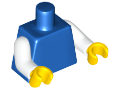 LEGO® los onderdeel Lijf in kleur Blauw 973c01