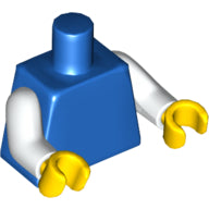 Plaatje in Gallery viewer laden, LEGO® los onderdeel Lijf in kleur Blauw 973c01