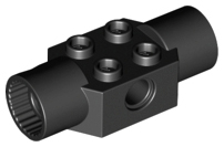 LEGO® los onderdeel Technische Steen in kleur Zwart 48172